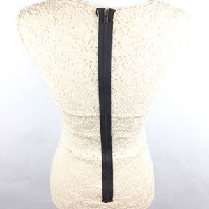 Love Marks Womens Stretch Bodycon Lace Dress Sz S